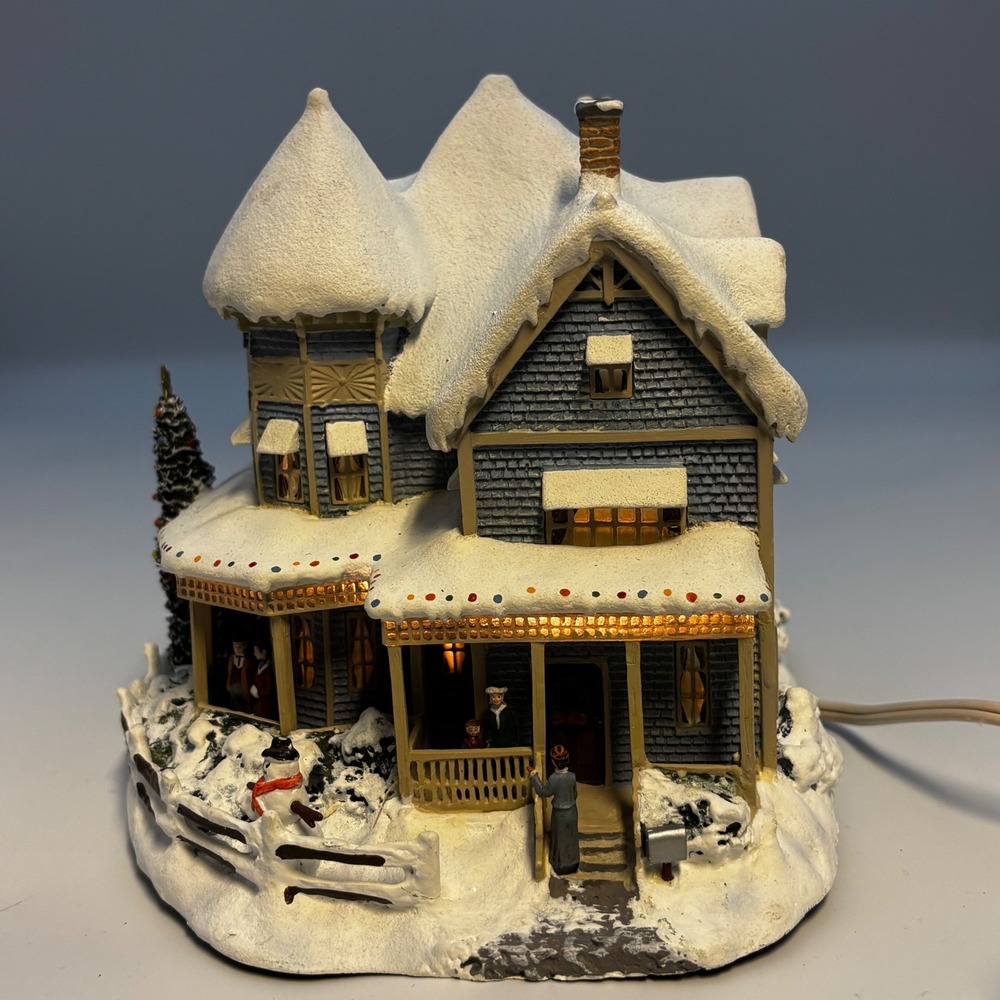 Hawthorne Village Thomas Kinkade Holiday Bed and Breakfast Christmas House H0741
